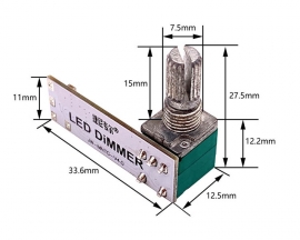 DC 3.7V-24V 4A LED Driver PWM Dimmer Module Stepless Potentiometer Circuit Control Board